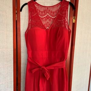 Gorgeous red lace dress